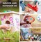 Outdoor Acrylic Paint for Metal, Ohuhu 24 Colors Art Craft Paint Set, 18 Basic Color and 6 Metallic Acrylic Paints (60ml, 2oz.) with 6 Brushes, Waterproof Rich Pigments For Garden Statues, Woods, Rocks, Canvas, Glass, Fabrics, Last 3-4 Years